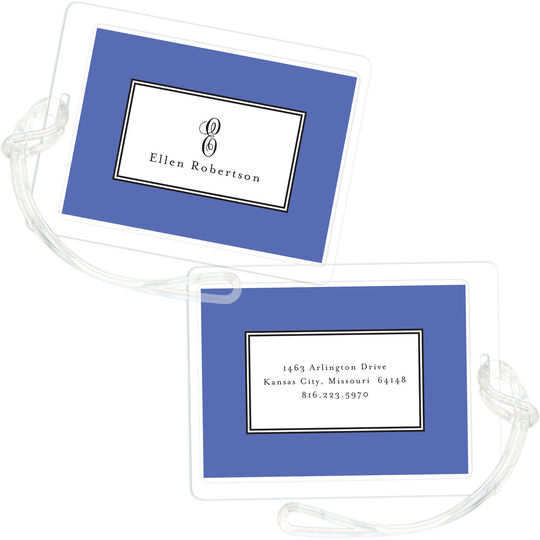 Elegance Cobalt Luggage Tags